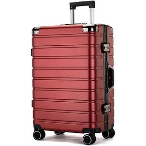 YYW Carry On Suitcase, Cabin Suitcase with TSA Lock, PC Hard Shell Lightweight Airline Approved Luggage (Wine Red,20 inches/54x34x22cm)