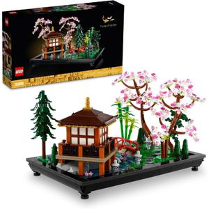 LEGO Icons Tranquil Garden Building Set - Detailed Japanese Zen Garden DIY Kit for Adults, Ages 18+ - Gift for Birthday - Building Block Set for Home Decor - 10315, 1 unit