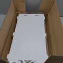 VOGGV Bathroom Storage Cabinet, Bathroom Floor Cabinet Freestanding 1 Doors and Shelves for Home Kitchen, Living Room and Hallway, 29.5 * 8.66 * 7.87in, White