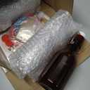 Vesici 12 Sets Swing Top Glass Bottles Set Amber Homemade Vanilla Extract Bottles Vanilla Extract Jars for Christmas DIY Crafts (6.6 Oz)