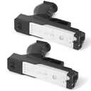 GLCONN Motion Plus Compatible with Wii and Wii U Controller, Gaming Accessories for Wii and Wii U Games - Set of 2 (Black)