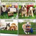Dog Grass Pad,51.2x31.5In Fake Grass for Dogs,Artificial Grass Pee Pad for Puppies Potty Training Indoor Outdoor