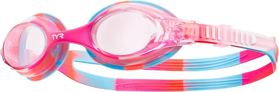 TYR Swimple Tie-Dye Kids' Swim Goggles (Pink)