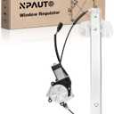 Front Driver Side Power Window Regulator with 2-Pin Motor Replacement for 07-17 Jeep Wrangler 2007 2008 2009 2010 2011 2012 2013 2014 2015 2016 2017, Wrangler JK 2018, Left, 748-912