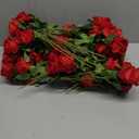 60 Pcs Artificial Roses Bulk Velvet Silk Roses Red Rose Flowers for Wedding Centerpieces Bridal Bouquet Mohter's Day Valentine's Day Christmas Home Decor (60, Red)