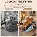 3 in 1 Ottoman Dog Ramp for Couch, 19" Non-Slip Stairs for Large Dogs, Dog ramp, hidden storage, and sturdy ottoman in one space-saving piece. The 18.9 x 18.9 x 17.7 inch frame gives your pet easy access to beds and couches, hides clutter, and supports up to 220 lbs as seating