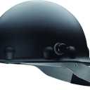 Honeywell Fibre-Metal by P2HNQRW11A000 Super Eight Fiber Glass Ratchet Cap Style Hard Hat with Quick-Lok, Black
