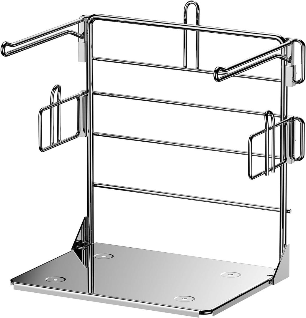 Grocery Bag Holder - Plastic Bag Organizer, Detachable Metal Shopping Bag Holder for Grocery Store & Business