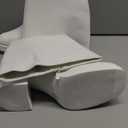 Knee High Boots Women Chunky Heeled Square Toe Boot Platform Tall Long Boots Side Zipper Gogo Boots (11, White)