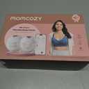 Momcozy M5 Smart APP Controlled Wearable Breast Pump, Hands-Free Wireless Electric Pump, 3 Modes 9 Suction Levels, BPA-Free, Portable Lightweight, 24mm Flange, 2-Pack Cozy Red