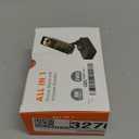 Cell Phone Stand with Wireless Bluetooth Speaker, LED, Anti-Slip Base HD Surround Sound,Perfect for Home/Outdoor with Bluetooth Speaker for Desk Compatible with iPhone/ipad/Android,Gifts for Men Women (Black-1)