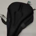 Zacro Bike Seat Cushion - Gel Padded Bike Seat Cover for Men Women Comfort, Extra Soft Exercise Bicycle Seat Compatible with Peloton, Outdoor & Indoor Bike Saddles (Black)