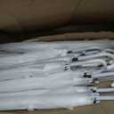 Saintrygo 20 Pack Clear Umbrellas Bulk,Windproof Waterproof Stick Wedding Umbrellas with J Hook Handle for Outdoor Events