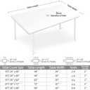 Rectangle Outdoor Tablecloth with Umbrella Hole and Zipper Waterproof Rectangle Fitted Tablecloth with Elastic Edge, Wipeable Outdoor Table Cover for Patio, Garden, Picnic 72" x 30"