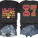 ALLTB in My Game Day Era Shirt Football Shirts for Women Football Graphic Tops Casual Short Sleeve Tee Sports Fan T-Shirts (XXL)