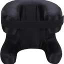 Comfortable Face Pillow, Silk Fabric Memory Foam, Soft Cushioning Ergonomic Beauty Pillow Side Sleeper (Black)