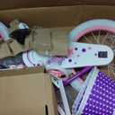 RoyalBaby Girls Bike with Training Wheels and Dual Handbrake, Stargirl Kids Bicycle 16 Inch Toddlers to Big Kids 4-7 Years, Star Purple