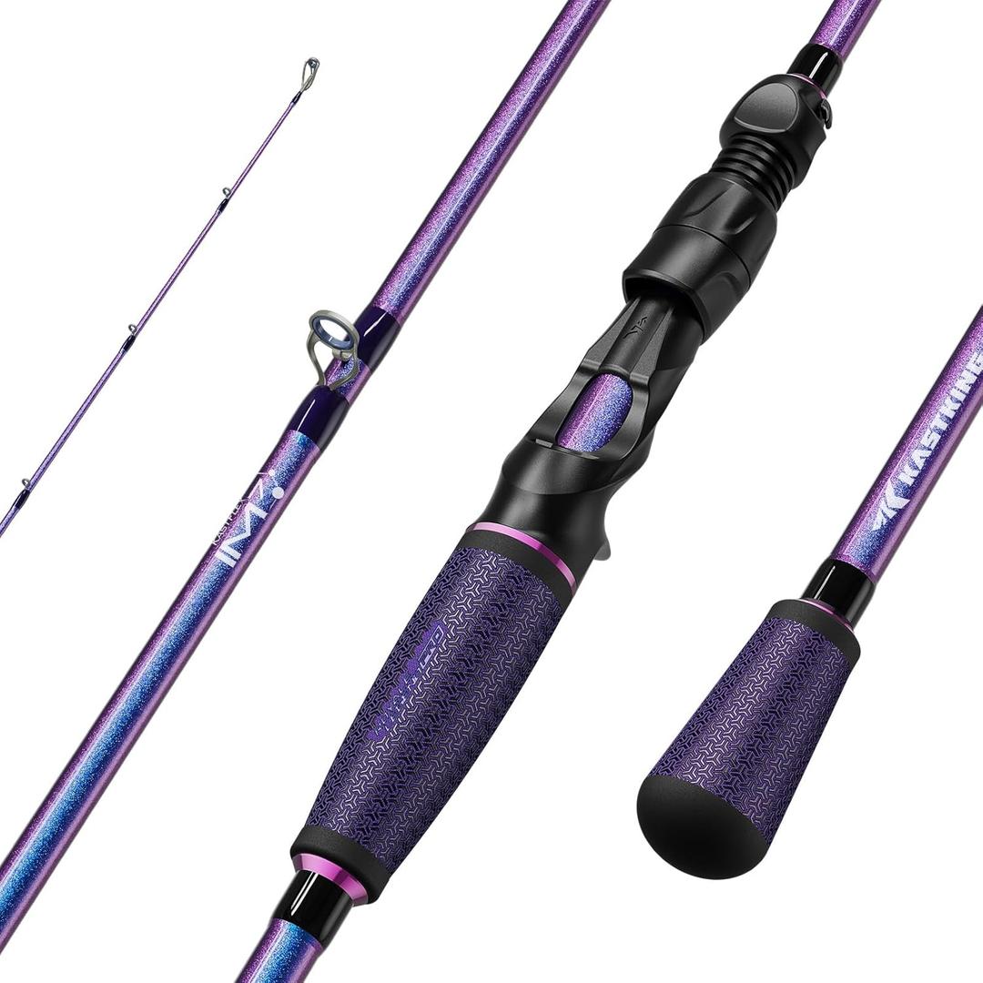 KastKing Royale Legend Pro Technique Bass Fishing Rods, KastFlex IM7 Graphite Blanks, Fuji FazLite Guides, SlipLock Technology Handles, PTS Power Transition System, Custom Foregrip and Hook Keeper KastKing Royale Legend Pro Technique Bass Fishing Rods, KastFlex IM7 Graphite Blanks, Fuji FazLite Guides, SlipLock Technology Handles, PTS Power Transition System, Custom Foregrip and Hook Keeper