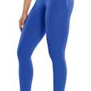 ENERBLOOM Workout Leggings with Pockets for Women High Waist Yoga Pants 25"/28" Cream Soft Lightweight Athletic Gym Tights M