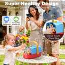 Bubble Machine Durable Automatic Bubble Blower, 18000+ Big Bubbles Per Minute Bubbles for Kids Toddlers Bubble Maker Operated by Plugin or Batteries Bubble Toys for Indoor Outdoor Birthday Party