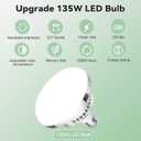 Skytex 2Pack 135W Photography Light Bulb Dimmable Tricolor LED Bulbs 2700-6400K Colour Temperatures Softbox Bulb in E27 Socket for Photography Photo Video Studio Lighting