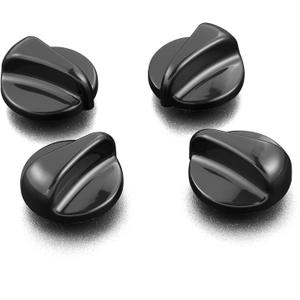 4 Pcs KIP 5963 183d5598 Stove Knob Replacement for GE Stove Parts, WB03K10035 Burner Knobs for GE Xl44 Range Oven Parts Hotpoint Stove Knobs Plastic Surface Burner Control Knob Range Cooktop Knobs