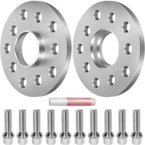 OCPTY 5x100 to 5x112 Wheel adapters 10mm 5 Lug hubcentric with 14x1.5 Studs fit for 2006-2015 for A3 2008-2015 for R8 Wheel Adapter 2PCS