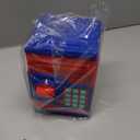 ATM Piggy Bank for Boys Girls, Vcertcpl Mini ATM Coin Bank Money Saving Box with Password, Kids Safe Money Jar for Adults with Auto Grab Bill Slot, Great Gift Toy Bank for Kids S Red