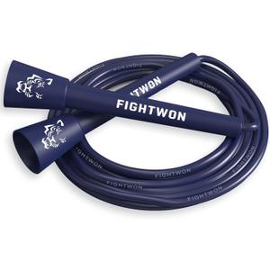 5mm PVC Jump Rope for Fitness | Adjustable Indoor/Outdoor Skipping Rope with Unbreakable Handles | Ultra-Strong PVC & White Grips (Sky Blue)