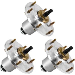 109-6917 Mower Deck Spindle Assembly 3Pcs, Fits for Exmark 48 52 60 66 and 72 Inch Lazer Z AS/DS/XS/X Series Ride-On Zero Turn Mowers, 7-1/2 Inch Height; 103-9541, 810-CSP2287N, 82-055, 285-887