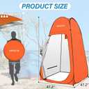 AKOZLIN Portable Pop Up Shower Tent Instant Privacy Dressing Changing Tent Outdoor Shower Room Camp Toilet Tent, 47.2" L×47.2" W×74.8" H