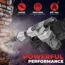 XtremepowerUS 1400W Demolition Electric Jack Hammer SDS Plus Construction Concrete Breaker Punch Drill Chipping 4500BPM Floor Tile Removal (Include Flat & Chisel Bits) Carrying Case