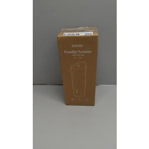 Owala FreeSip Sway Insulated Stainless Steel Water Bottle with Two-Way Spout, Built-In Straw and Bucket Handle, Made for Travel, School, and Sports, 40oz, BPA Free, Leak Proof, Pink Angel Food Cake