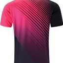 Mens Golf Shirts Short Sleeve Dry Fit Athletic Moisture Wicking Golf Polo Performance Printed Collared Polos (M)