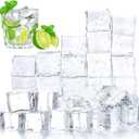 DomeStar 100PCS Clear Fake Ice Cubes, Acrylic Fake Ice Vase Fillers Centerpiece Photography Accessories Food Props Table Scatter Decoration
