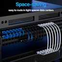 Cat6A Ethernet Cable Shielded 10Gbps 3 ft (10 Pack), Slim Shielded (F/UTP) Ethernet Cable Cat 6, Flexible 28AWG Bare Copper Cat6 Cable, Space-saving Cat 6a Network Cable for Server, Data Center, Black