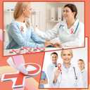 Thenshop 24 Set Orange Sticky Notes Orange Ribbon Cancer Awareness Sticky Notes Bulk Self Adhesive Leukemia Cancer Awareness Notepads for Office School Teacher Student Nurse Doctor Awards Supplies