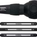 VESSEL BALL GRIP 1/4" Hex. Bit Interchangeable Screwdriver (Bit 3PC. (+1, +3 / +2, -6 / PZ2, PZ3) SET. 220W3J1)