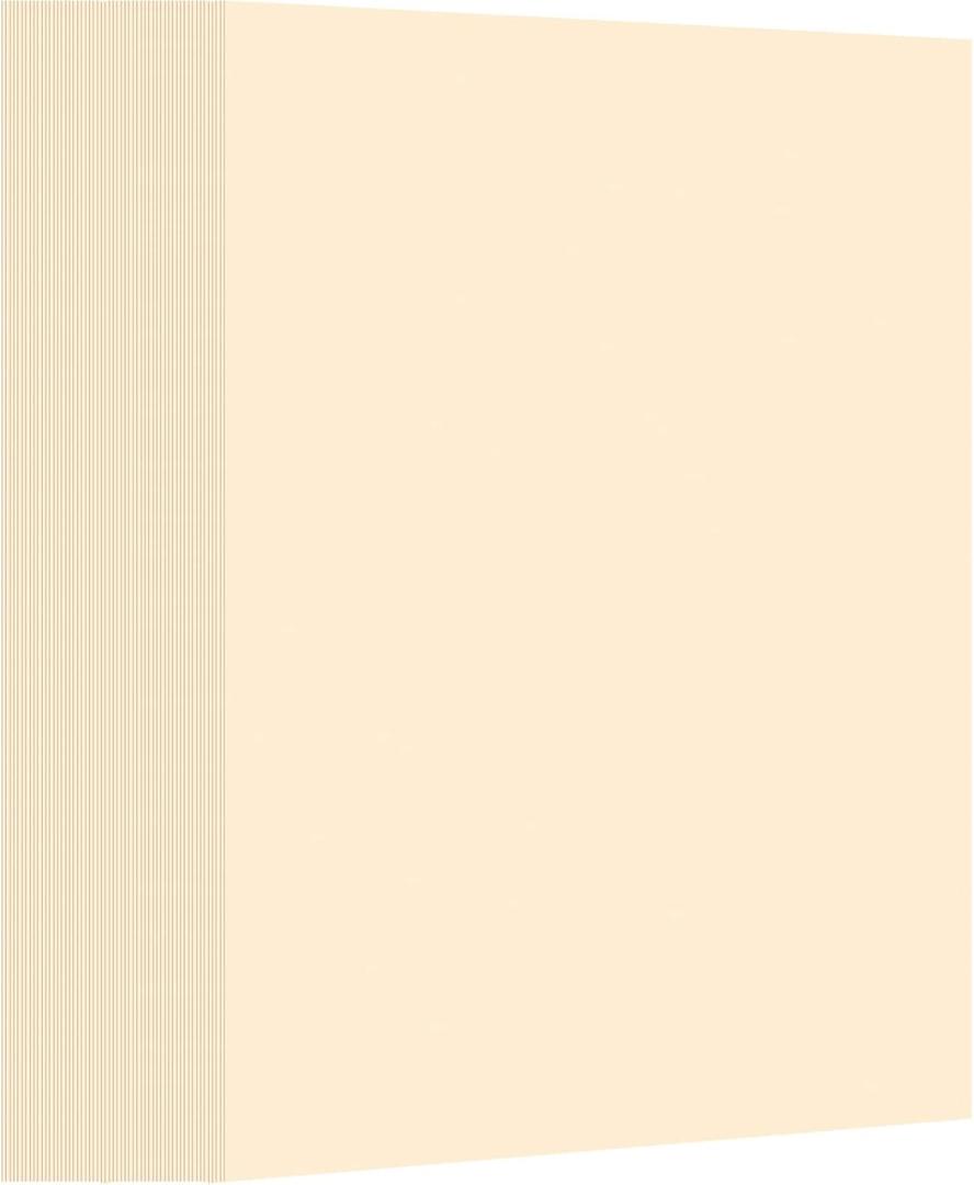 Fainne 150 Sheets Cream Cardstock, 8.5 x 11 Inch Cream Paper, 250 Gsm Card Stock Paper for Crafts, Coloring, Announcements, Printing at School, Office