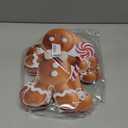 Leinuosen 16 Pieces Christmas Gingerbread man Yard Signs with Stakes 3D Xmas Yard Stakes Lawn Signs 11.8 x 9.8 Inches Outdoor Gingerbread House Decorations for Christmas Garden Patio Party Favors