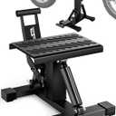 JFG RACING Motorcycle Dirt Bike Stand,1000Lbs Capacity Lift Jack Hoist Table Height Adjustable Lifting Stand Ideal for Dirtbike Pit Bike Repair&Maintainance,Dirt Bike Accessories-Black