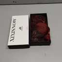 25 Inch Clip in Hair Extensions for Women Long Wavy Synthetic Hair Extension 4PCS Thick Hairpieces Natural Soft Clip On Extensions Invisible Volumizer Clips Ins for Thin Hairs Black Mix Red