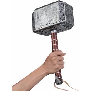 Halloween Hammer Cosplay Weapons, PU Battle Foam Axe Great for LARP Birthdays Gift