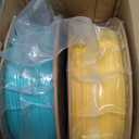 ELEGOO Matte PLA Filament Teal Green & Sunshine Yellow 2KG, 1.75mm 3D Printer Filament Dimensional Accuracy +/- 0.02mm, 2pcs 1kg Carboard Spool (2.2lbs) Fits for Most FDM 3D Printers