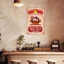 BBQ TIME Best Meat BBQ Ingredients Chicken Steak Sausage Beef, Vintage Tin Metal Sign Outdoor Retro - Funny Distressed Grilling Sign for Home Decorating, Great Gift Idea, 8 x 12 Inch