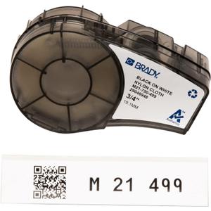Brady Authentic (M21-750-499) Multi-Purpose Nylon Label for General ID, Wire Marking, and Lab, Black on White- Designed for M210, M210-LAB, M211, BMP21-PLUS and BMP21-LAB Printers, .75" W 16' L