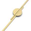 homdiy 2 Pack Half Moon Cabinet Pulls Gold Drawer Pulls Semicircle Cabinet Handles Brushed Gold Modern Hardware for Dresser Bathroom 11-1/3 inch (288mm) Hole Center