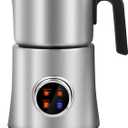 Milk Frother and Steamer, 4-in-1 Detachable Milk Frother, Automatic Hot & Cold Foam Maker and Milk Warmer, 17 oz/500 ml, Knob Control, Dishwasher Safe for Latte, Cappuccino, Hot Chocolate