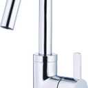 Gerber D222530 Amalfi Single Handle Bathroom Faucet with Metal Touch-Down Drain, Chrome
