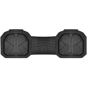 CAR PASS Heavy Duty Rubber Rear Car Mat, Deep-Dish Odorless Car Floor Mats All Weather, Universal Trim-to-Fit for SUVs Trucks Sedans, Waterproof Anti-Slip, Black